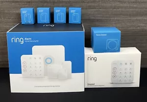 NEW 14 Piece Kit Ring Alarm 2nd Generation Home Security System - White - Picture 1 of 7