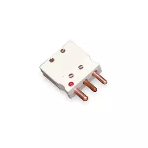 TEMPCO TCA-101-142 Thermocouple Plug,Cu,White,3 Pin QD 3FXN9 - Picture 1 of 2