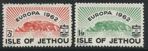 Isle of Jethou 3d and 1/9d 1962 Europa stamps mint NH (41) - Picture 1 of 1