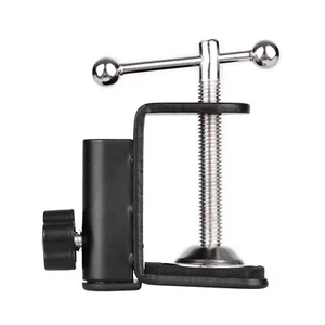 C-shaped Arm Stand Clamp Desk Mounting Clamp with Screw for Microphone Black - Picture 1 of 7
