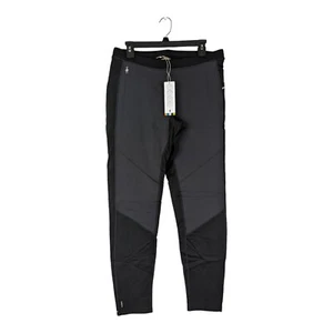 New Smartwool Mens XL Black Merino Sport Fleece Wind Tight Pants Thermal Tights - Picture 1 of 5