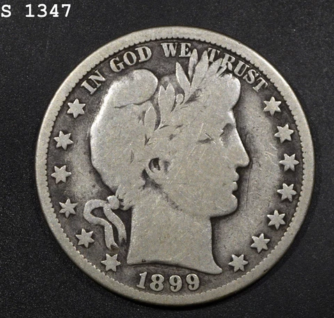 1899-O Barber Half Dollar "VG+" *Free S/H After 1st Item* Cover