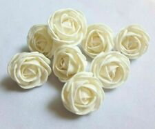 White Rose Flowers Sola Wood Balsa Craft Decor Home Fragrance Party Bouquet 4CM