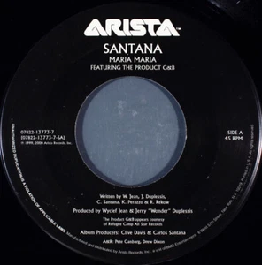 Santana & The Product G&B / Santana & Rob Thomas - Maria Maria / Smooth (7") - Imagen 1 de 1