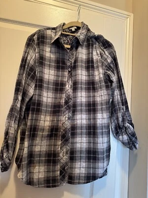 Blusa PJ Salvage Negra Gris 100% Algodón Forrada Talla M Foto 1 de 4