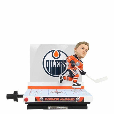 Connor McDavid Edmonton Oilers Bubble Hockey Series Bobblehead NHL Cover