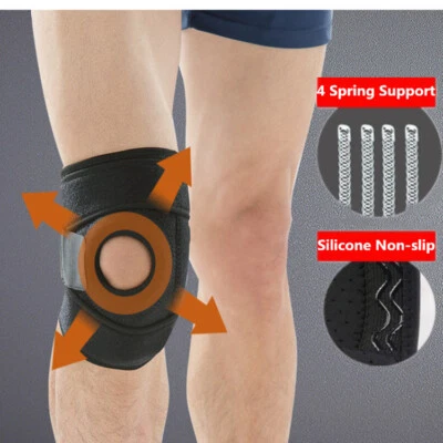 1 Pair Mountaineering Non-slip Cycling Fitness Breathable Running Knee Pads - Image 1 of 4