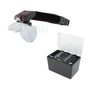 Quality Optics® Illuminated Headband Magnifier Jewelers Head Visor Magnifying - Picture 1 of 5