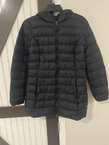 Eddie Bauer Jacket Women S Blue Cirruslite Down Parka Puffer Hooded - Picture 1 of 8