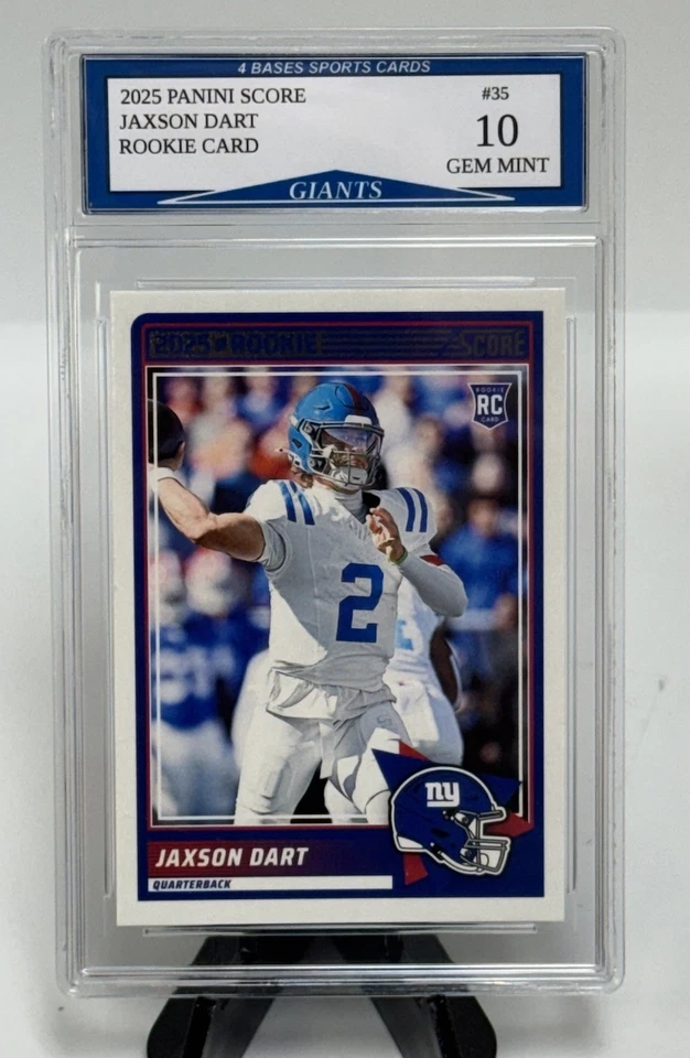 Panini Score Jaxson Dart New York Giants 2025 novato #35 gema ¡como nueva 10! Foto 1 de 1