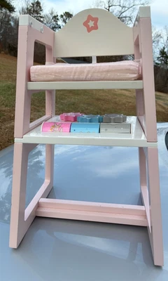 Silla alta convertible American Girl Bitty Baby y mesa de juego para muñecas - ¡SIN BANDEJA! Foto 1 de 4