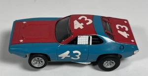 Aurora AFX Plymouth Roadrunner Richard Petty #43 Magna Sonic HO Slot Car funciona - Imagen 1 de 14