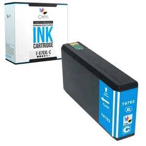CMYi 1-Pack Compatible 676XL Cyan Ink for Epson WorkForce Pro WF-4533 WF-4540 - Picture 1 of 7