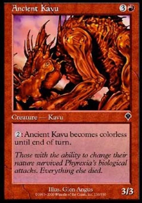 Ancient Kavu - Medium Play MTG Invasion - Image 1 of 1