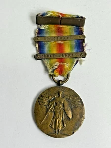 WWI US Military Victory Medal 3 Bars The Great War for Civilization Award - Bild 1 von 10