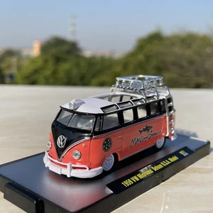 1:64 1959 VW Microbus Deluxe U.S.A. Diecast Metal Alloy Model Car Vintage Bus - Picture 1 of 8