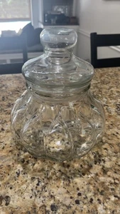 Vintage Glass Cookie Jar - Picture 1 of 3