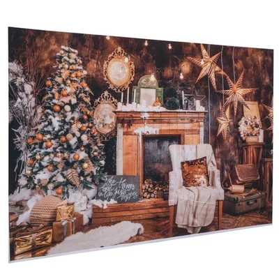  Wandteppich Weihnachts -Hintergrund -Tuch Weihnachtsfoto Kulisse - Bild 1 von 4