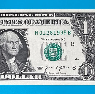 January 28, 1935 (H 01281935 B) BIRTHDAY ANNIVERSARY $1 One Dollar Bill *UNC* . - Image 1 of 4