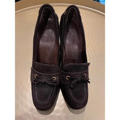 EL ZAPATO DE COCHE ORIGINAL de PRADA PLATAFORMAS DE GAMUZA CUÑAS ZAPATOS DE SALÓN Foto 1 de 4