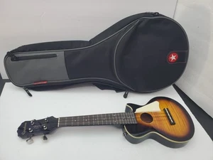 Epiphone Les Paul Acoustic-Electric Tenor Ukulele w/ Road Runner Case - Picture 1 of 13