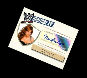 RARE 2008 Topps Heritage IV SP NATALYA AUTO! WWE Wrestling STAR - Picture 1 of 1