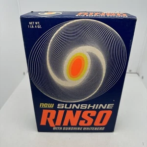 Detersivo bucato Rinso 1966 nuovo con sbiancanti sole vintage RARO NOS - Foto 1 di 7