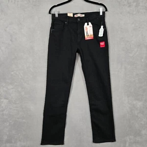 Levis 511 Black Jeans Boys 18 Regular Adjustable Waist 29x31 Slim Stretch NWT - Picture 1 of 14