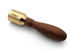 Mazo de cabeza de latón liso Taytools, 12 OZ, mango de madera dura, atornillado en cabeza - Imagen 1 de 3