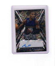 2023 Leaf Exotic Rookie Autographs Crystal Variation Bennedict Mathurin Auto 3/4