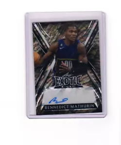 2023 Leaf Exotic Rookie Autographs Crystal Variation Bennedict Mathurin Auto 3/4 - Picture 1 of 2