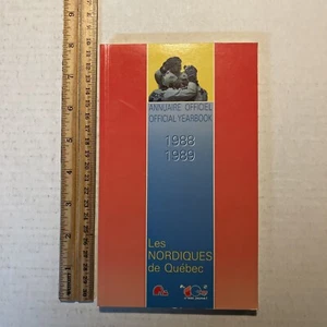 1988-89 Season NHL Quebec Nordiques Official Yearbook / Directory / 10 Years - Picture 1 of 2