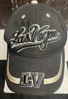 LV Las Vegas BaseBall Hat Cap Black Strap Closure 100% Acrylic Pipping