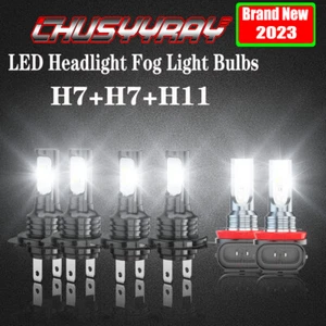 Para for Hyundai Sonata 2011-2014 Bombilla de faro LED + Kit de luces antiniebla - Picture 1 of 24