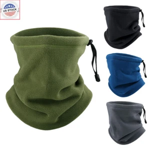 Polar Fleece Military Neck Gaiter Warmer Cold Weather Cover Scarf Guard Neckwear - Picture 1 of 11