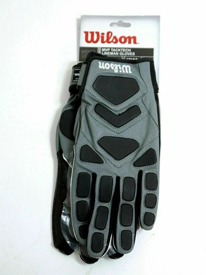 NUEVO Guantes Wilson Fútbol MVP Tacktech Lineman Juveniles L WTF9341GYL Foto 1 de 1
