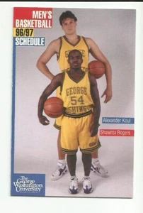 Calendario de bolsillo de baloncesto para hombre Geroge Washington U. Colonials 1996/97 - Imagen 1 de 1