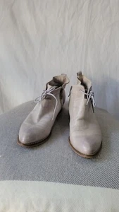 Via Nova Sz 41 Grey Short Heel Boots - Picture 1 of 15