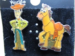 Pin 2277 & Pin 3422 Woody & Bullseye from the Toy Story movies DISNEY retired - Picture 1 of 1