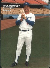 1989 Dodgers Mother's Baseball Card #15 Rick Dempsey