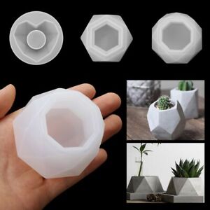 Silicone Mould Epoxy Resin Mold Succulent Flowerpot Crystal Resin Tray Mold