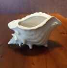 Vintage White Shell Planter / Vase