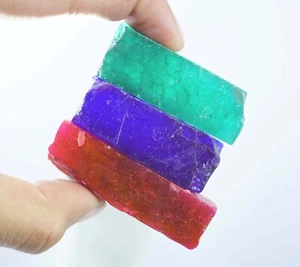 Certified 490 Ct 03 Pcs Natural Emerald & Ruby & Sapphire Combine Rough Gemstone - Picture 1 of 3