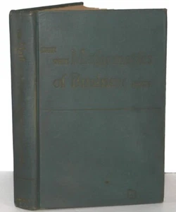 The Mathematics of Business by Hugh E. Stelson (Hardcover 1940) - Picture 1 of 21