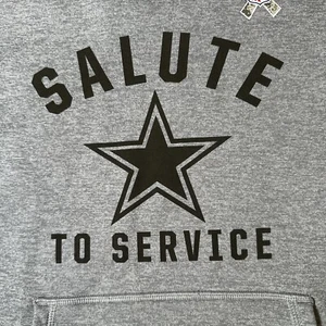 Dallas Cowboys Men’s Salute To Service Hoodie Nike Military Grey Size medium - Picture 1 of 17