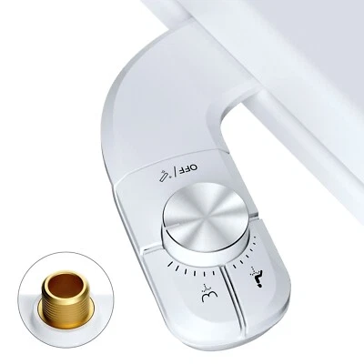 Bidet Fresh Water Spray Kit Non Electric Toilet Seat Attachment with Dual Nozzle - Image 1 of 4
