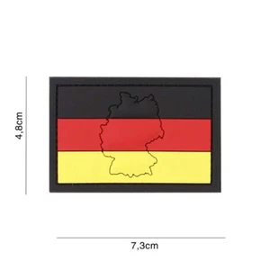 Parche ventilador banderas PVC 3D Alemania 4,8 x 7,3 cm con velcro y contrapieza - Imagen 1 de 1