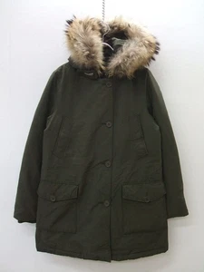 WOOLRICH ARCTIC PARKA arctic parka raccoon fur Down jacket khaki 2-1113A▲ - Picture 1 of 6