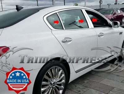 fit:2015-2018 Kia K900/K9 6Pc Chrome Pillar Post Stainless Steel Trim Door - Image 1 of 2