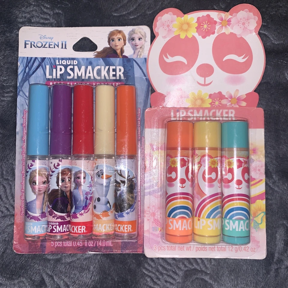 Bálsamos labiais Disney Frozen II 5 peças líquido lip smacker - melhor sabor para sempre. Z - Imagem 1 de 2
